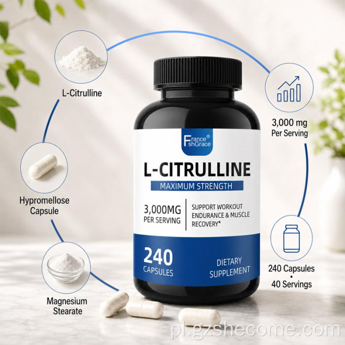 Shecome L Citrulline Capsules Odbudowa mięśni wytrzymałościowych